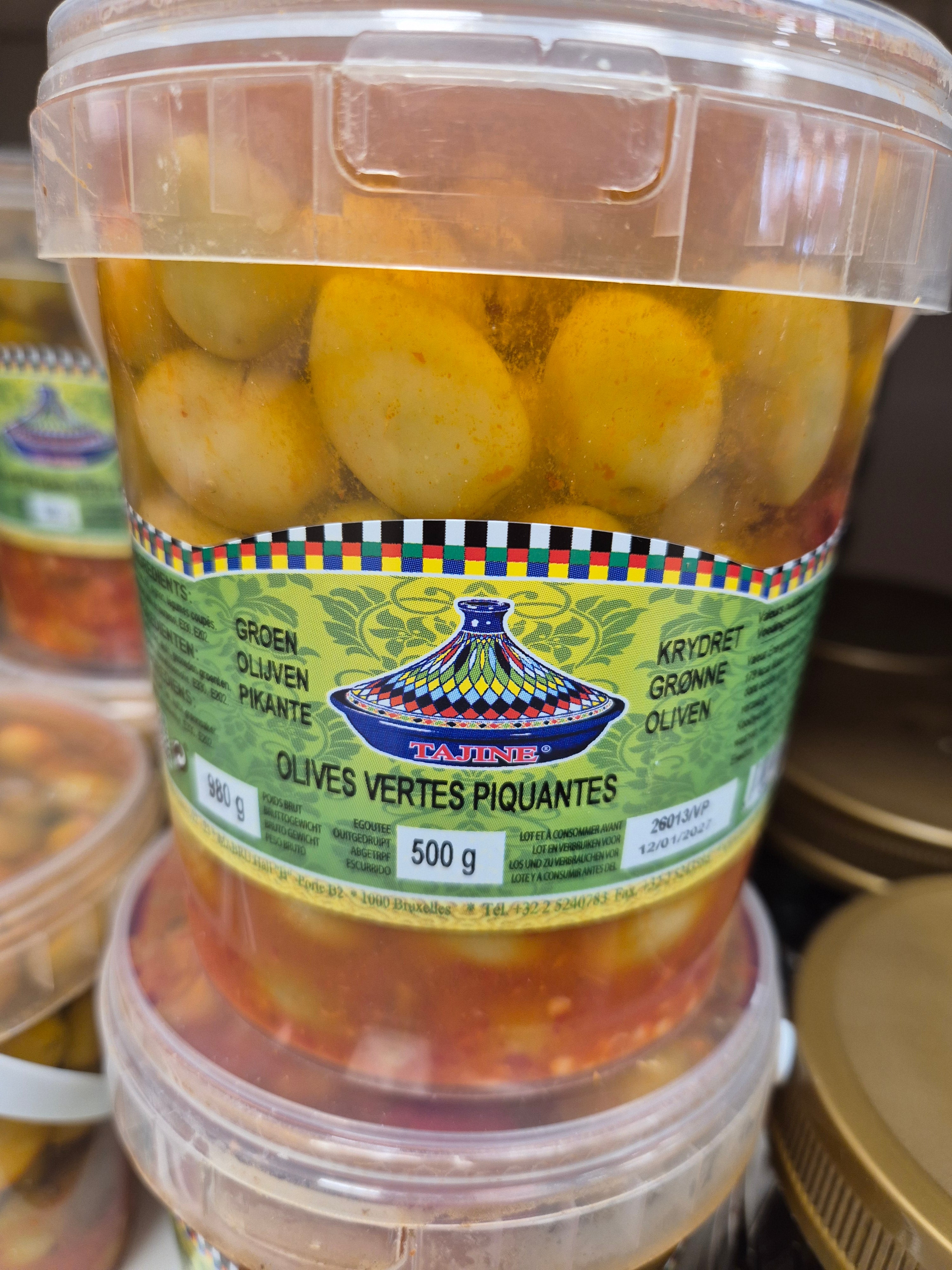 Tajine olives vertes piquantes 500g