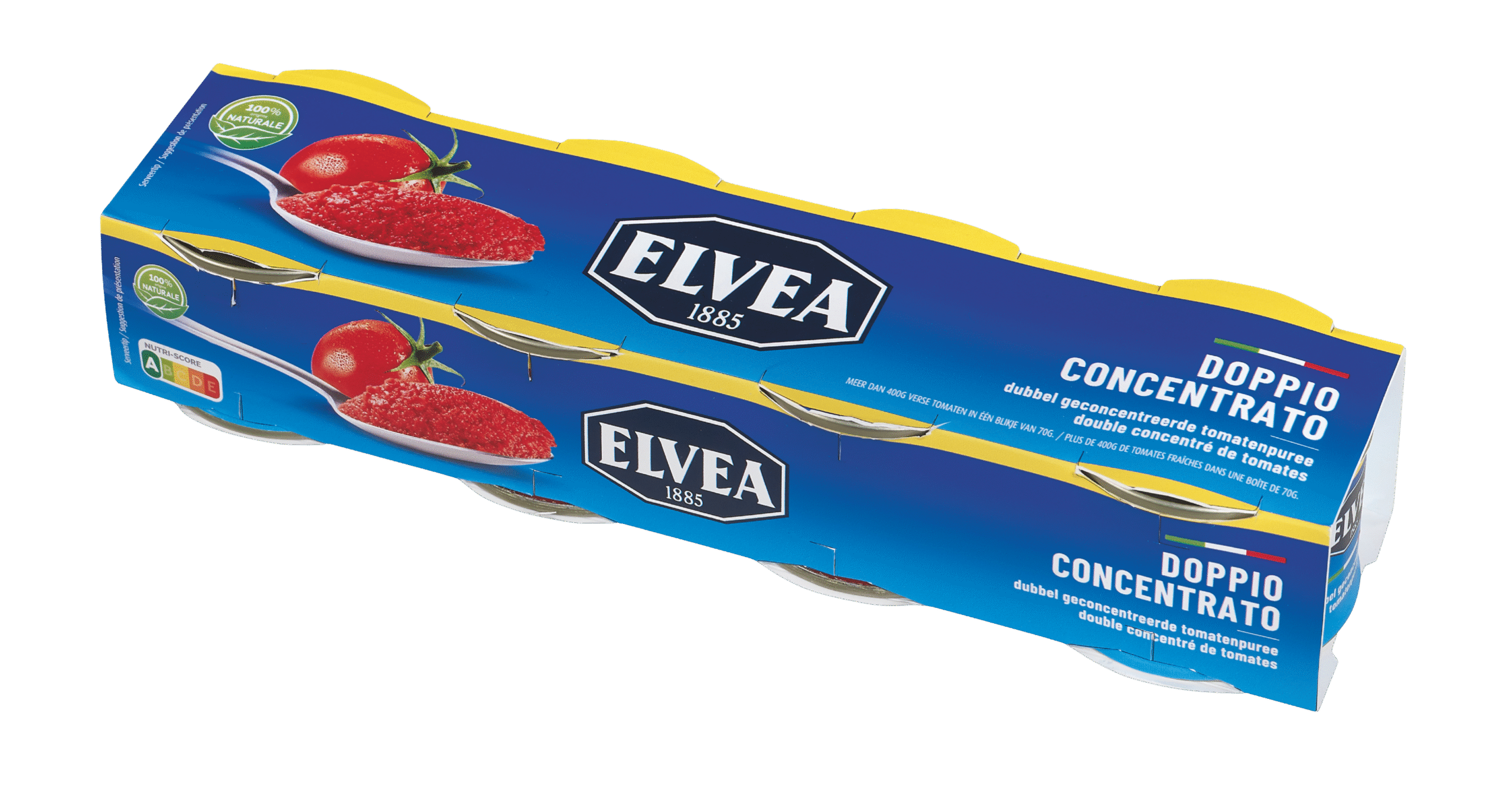Elvea double concentré de tomates 4x70g