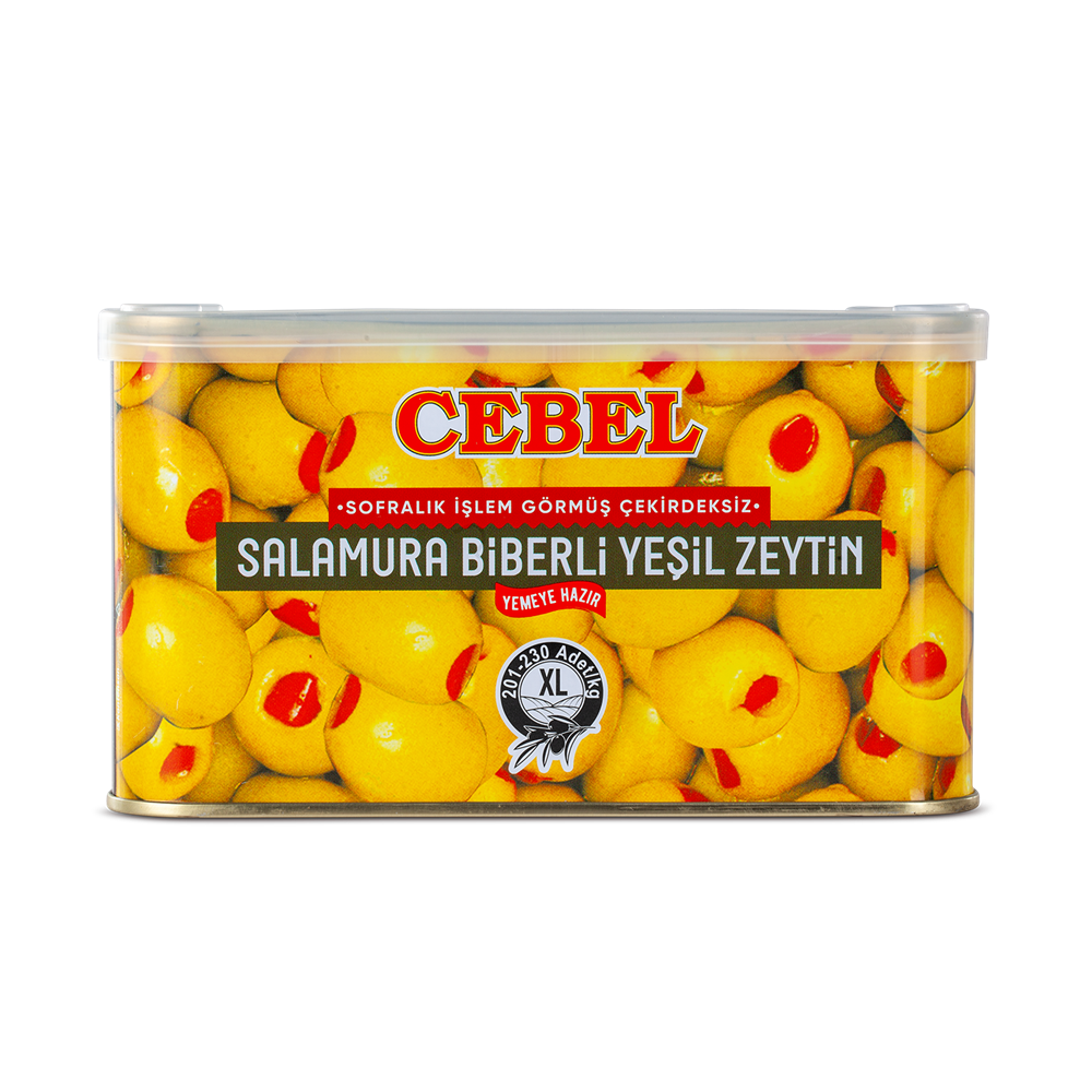 Cebel salamura biberli yeşil zeytin 600g