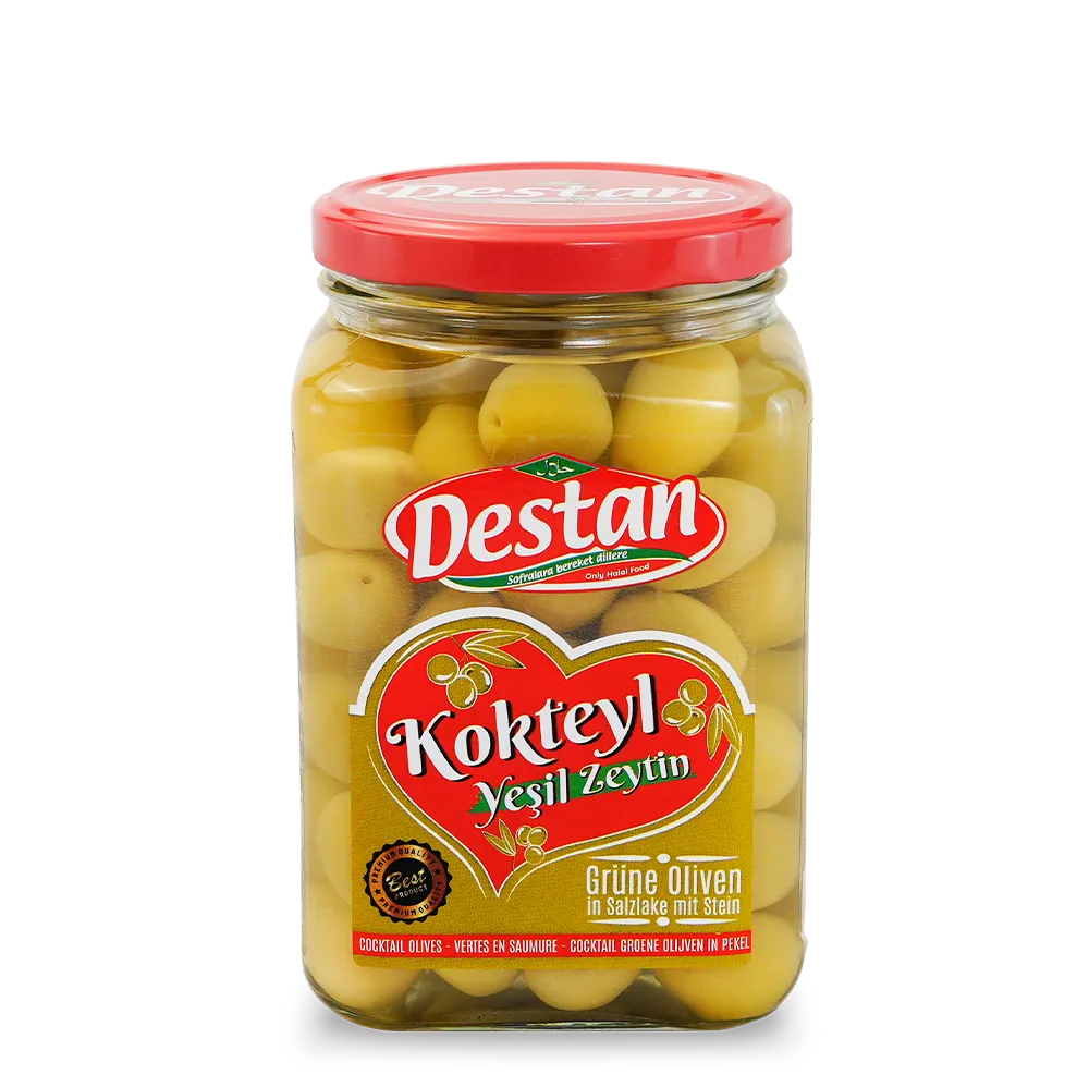 Destan kokteyl yeşil zeytin 1600g