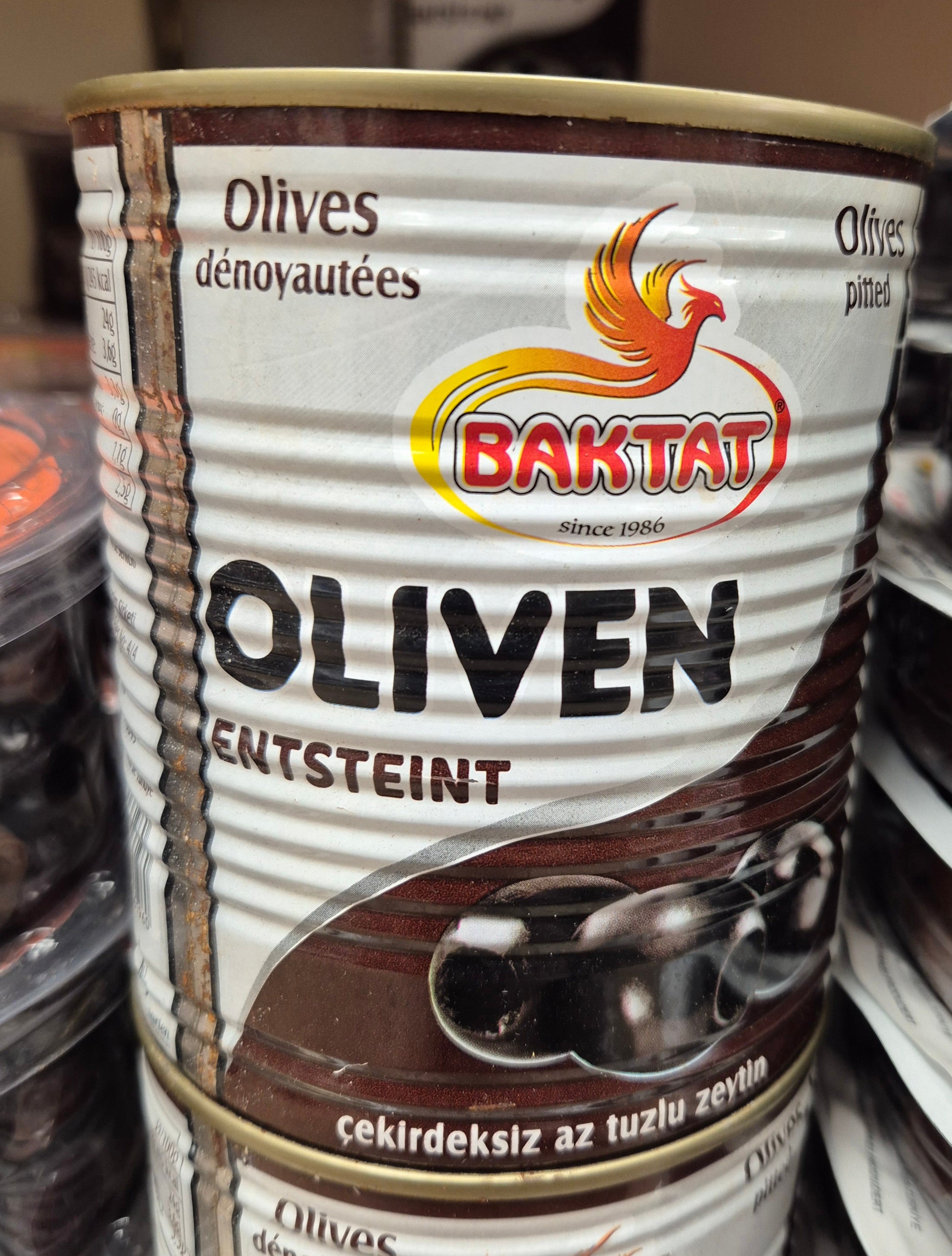 Baktat çekirdeksiz siyah zeytin 800g