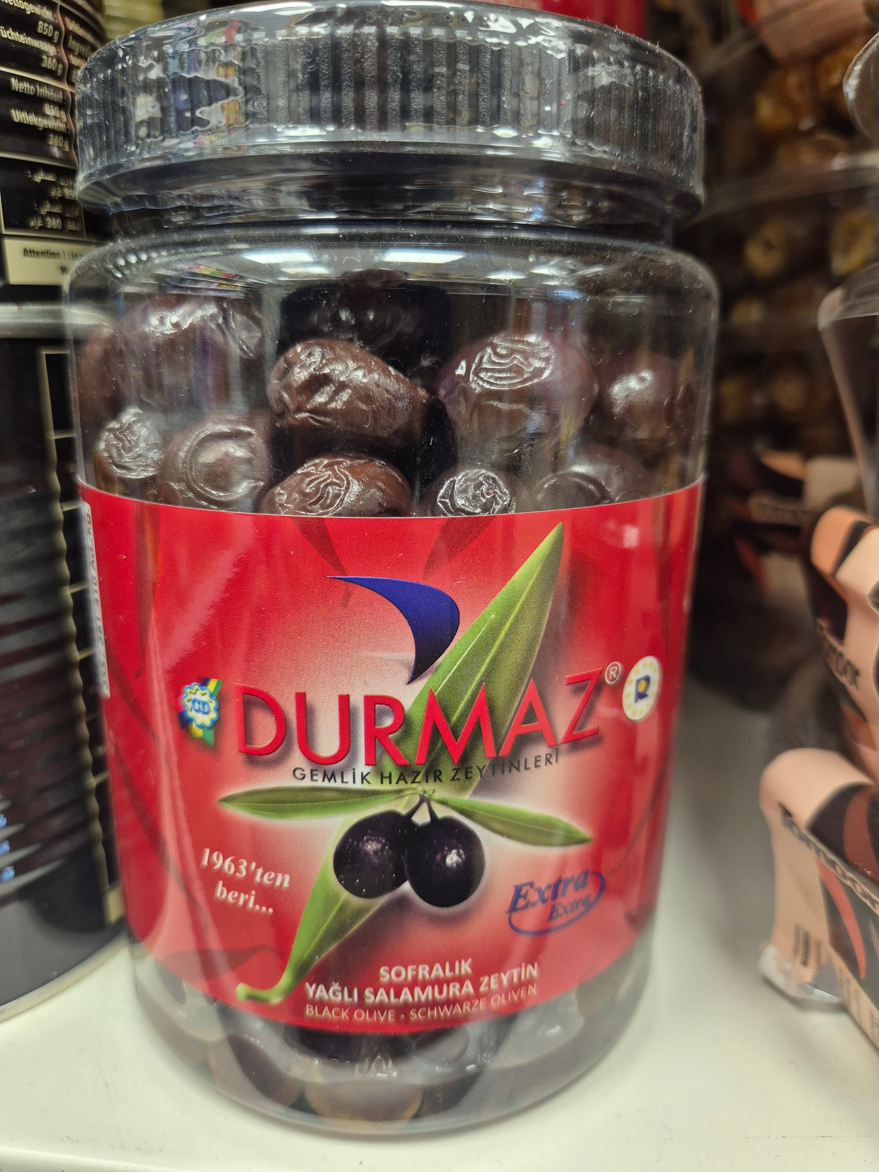 Durmaz extra sofralık yağlı salamura zeytin 650g