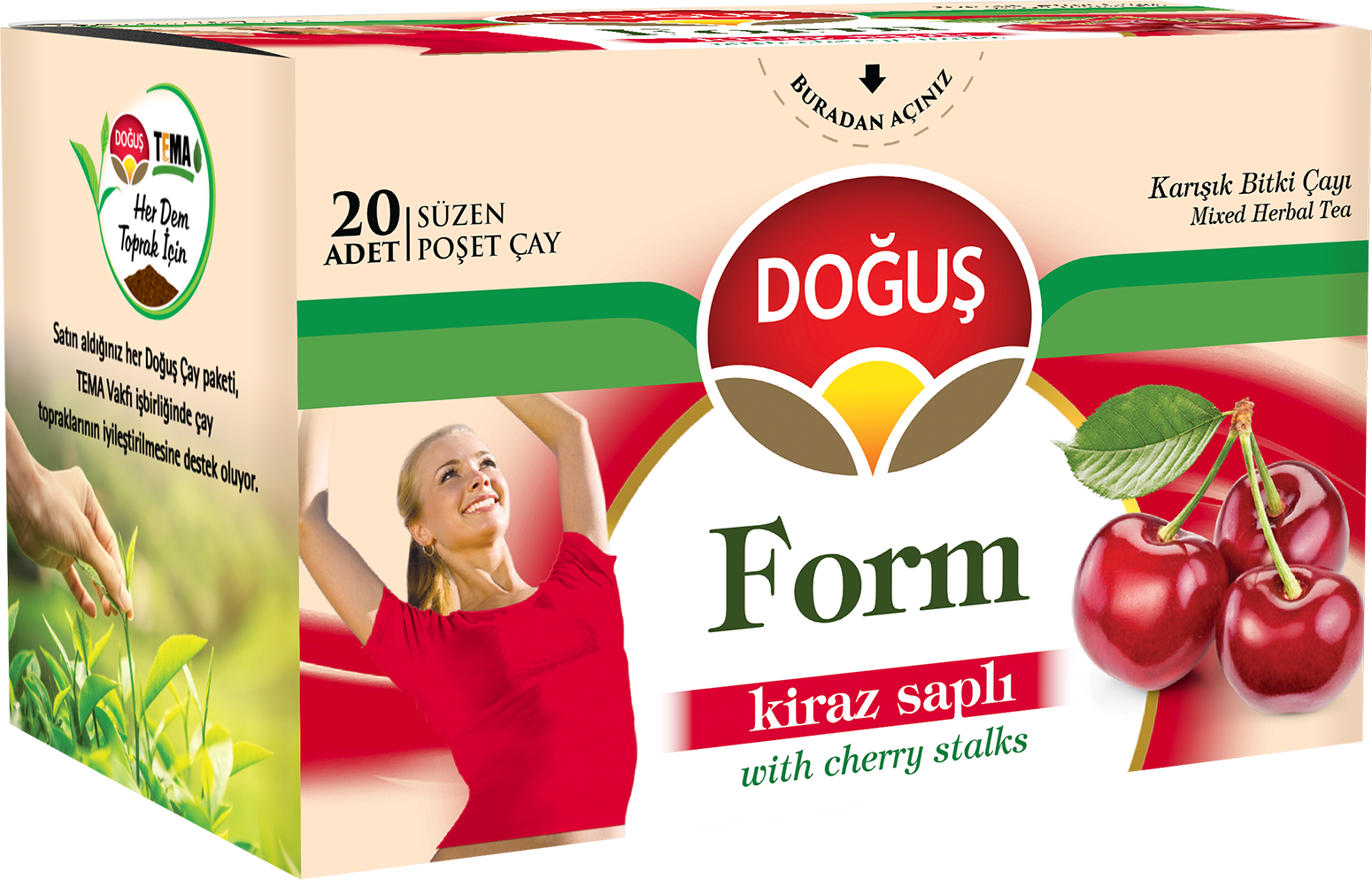 Doğuş form kiraz saplı 20x